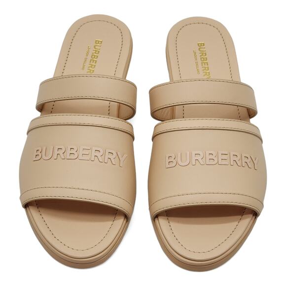 Burberry Honour Leather Flat Sandals in Pale Peach EU 38.5 / US 8.5  $680 - Picture 4 of 8